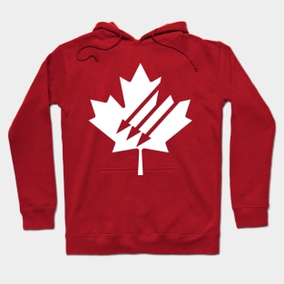 iron front canada white Hoodie